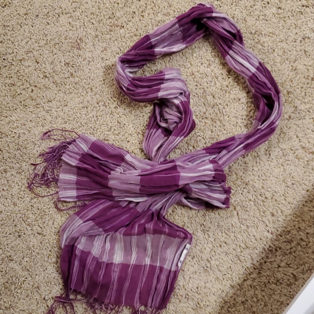 Purple Plaid Scarf